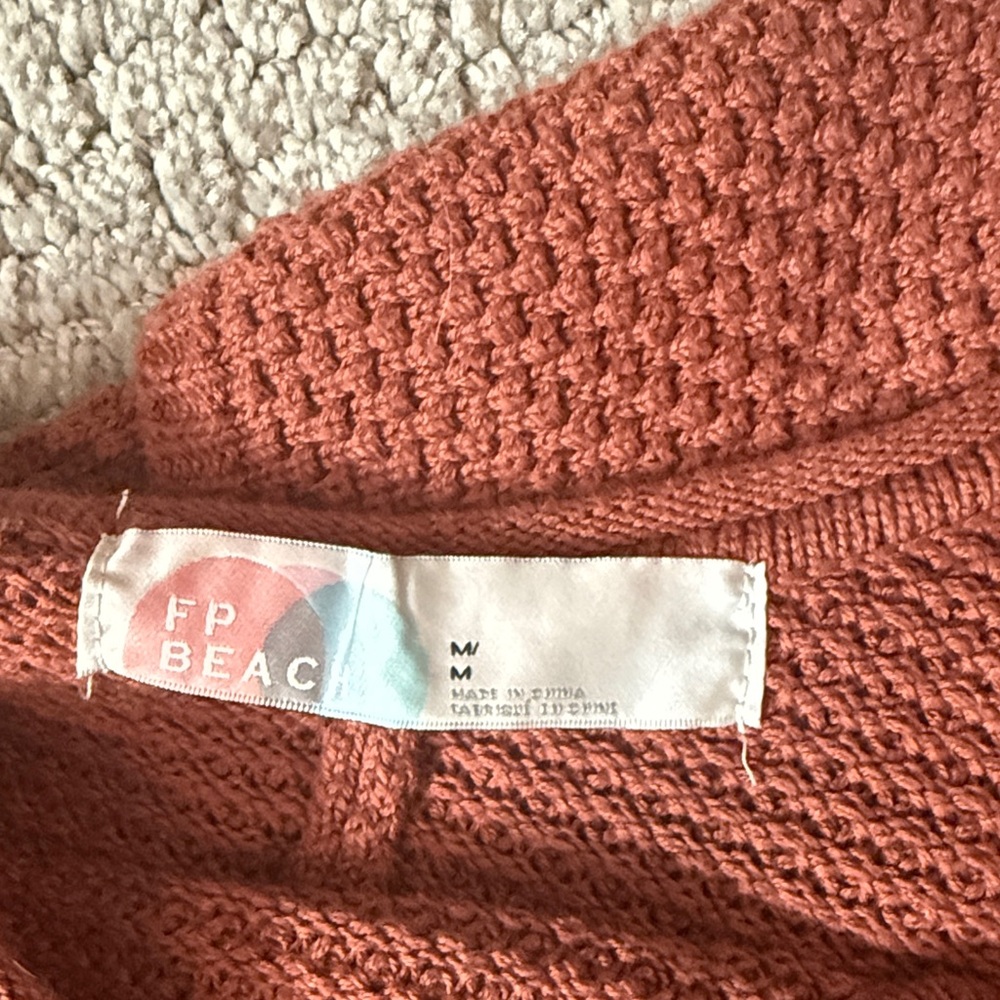 Free People Rust Brown Knit Tank Jumpsuit - Picture 8 of 8